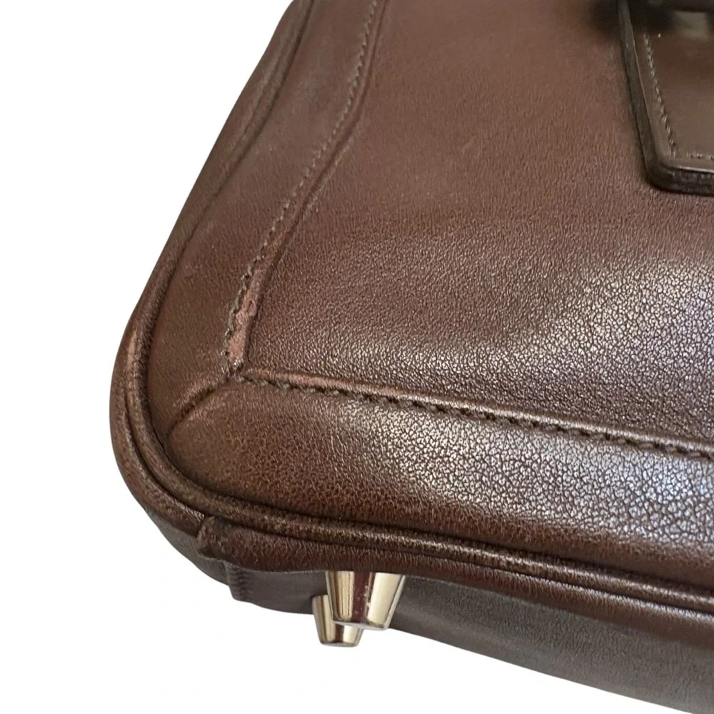 Coach Vintage Brown leather Bonnie’s Legacy 9421 Small Zip Satchel bag RARE